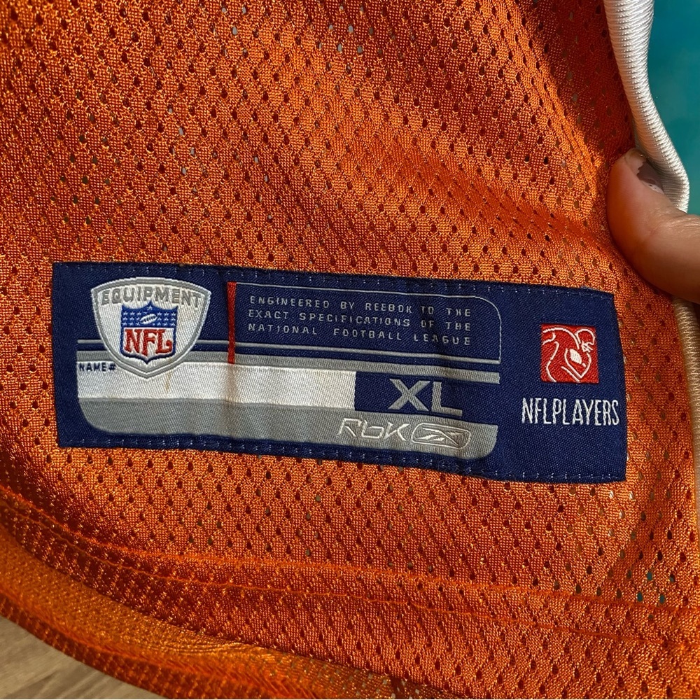 Vintage Ray Maualuga Cincinnati Bengals NFL Reebok Equipment Jersey Orange 58 - Picture 8 of 13